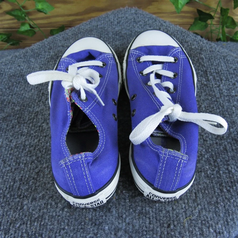 Converse Sneaker All Star Low Top‎ Girl Y3 Medium Athletic Purple Fabric Lace Up